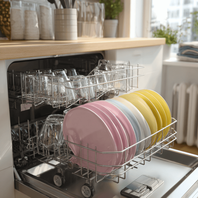 Offene Spülmaschine die stinkt