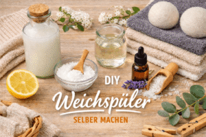 Essig, Natron und Zitronensäure um Weichspüler selber zu machen