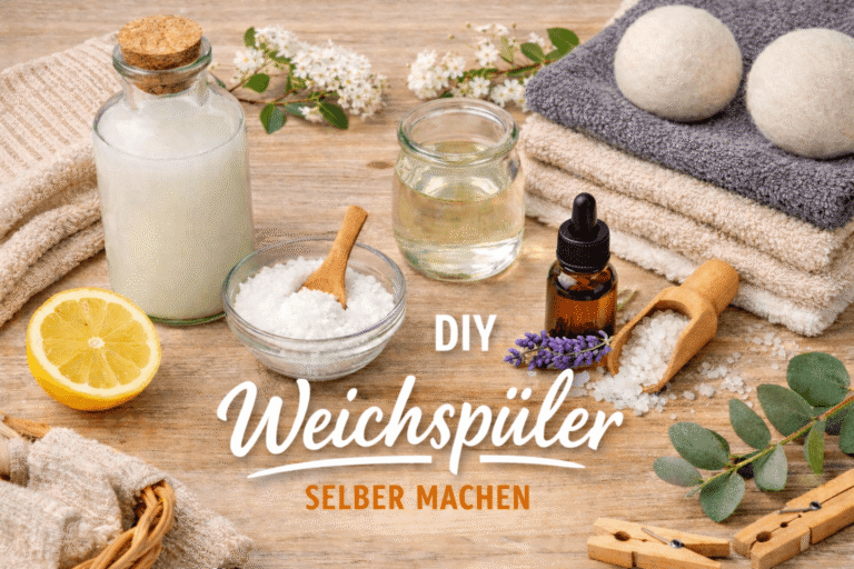 Essig, Natron und Zitronensäure um Weichspüler selber zu machen